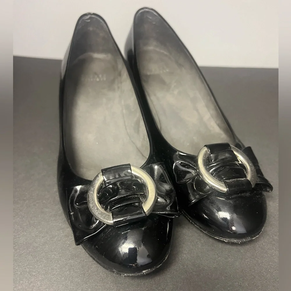 Sturt Weitzman- Womens Wedge Black,‎ Size:9.5, Pre- Owned